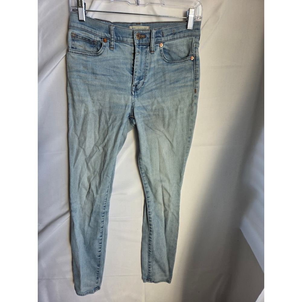Madewell Skinny Jeans Mens Blue Light Wash Slim Mid Rise Tapered